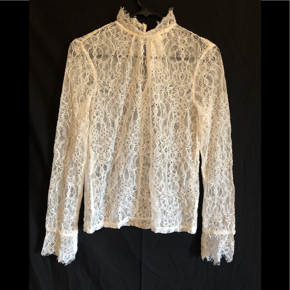 Lace turtleneck